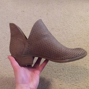 Light brown/tan Leather Ankle Booties